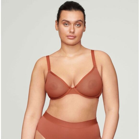 CUUP Clay The Plunge Mesh Lightweight Underwire Bra - Picture 7 of 8